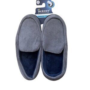 Isotoner Memory Foam Slip-On Indoor Outdoor Sole Slippers Men's Medium 8-9 NEW